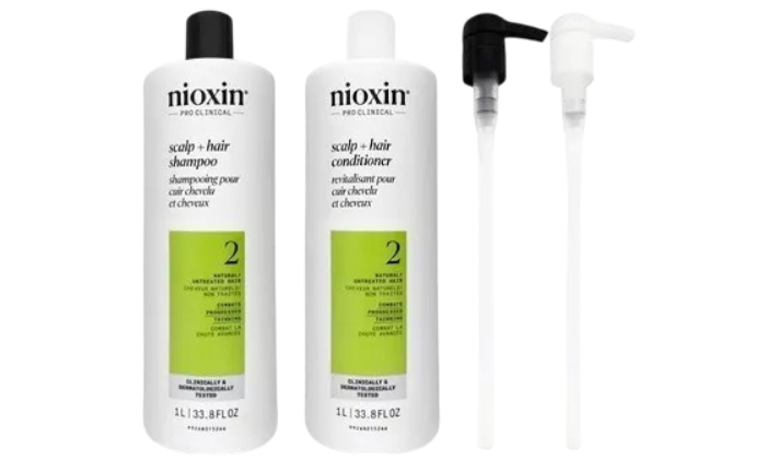Nioxin System 2 Shampoo & Conditioner Duo (33.8 oz. each with Pumps)