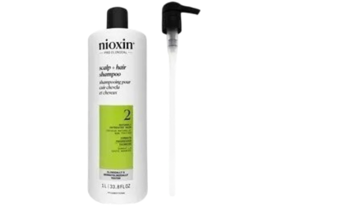 Nioxin System 2 Scalp + Hair Thickening Shampoo 33.8 oz With A Pump