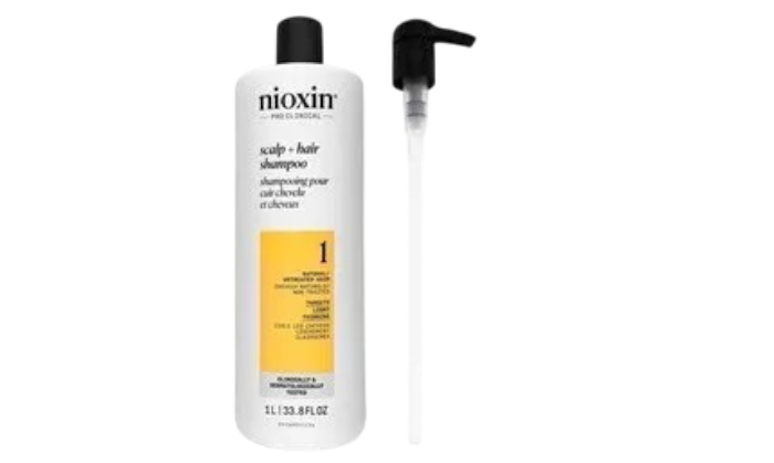 Nioxin System 1 Scalp + Hair Thickening Shampoo 33.8 oz With A Pump