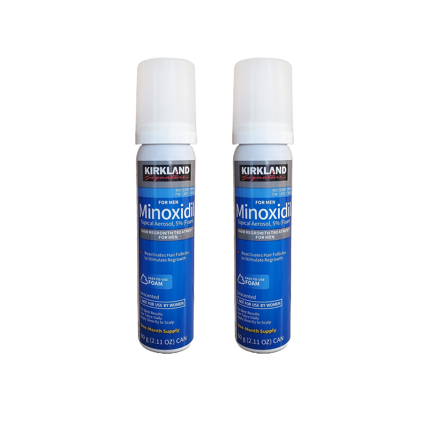 Kirkland 5% Minoxidil Extra Strength Foam Hair Loss and Hair Regrowth Treatment 2 Month