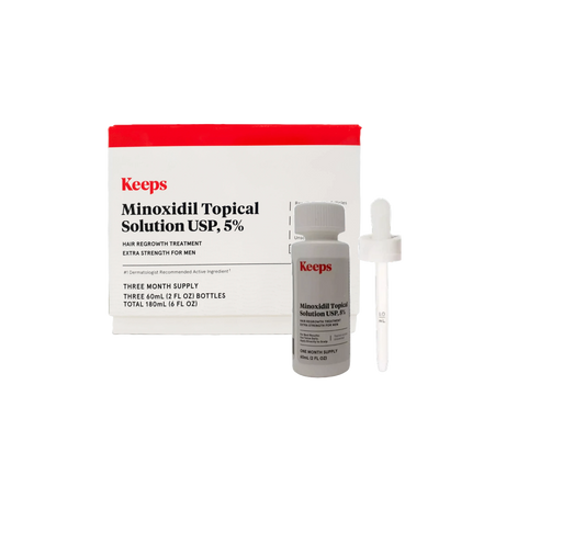 Keeps Minoxidil Topical Solution USP 5% 4 Month