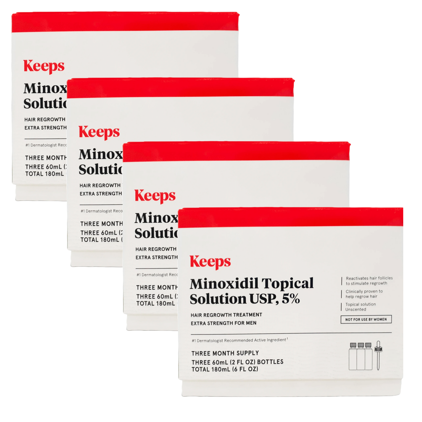 Keeps Minoxidil Topical Solution USP 5% 12 Month