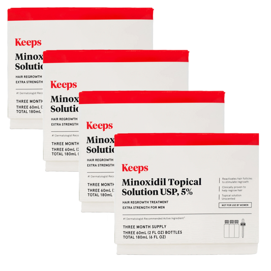 Keeps Minoxidil Topical Solution USP 5% 12 Month