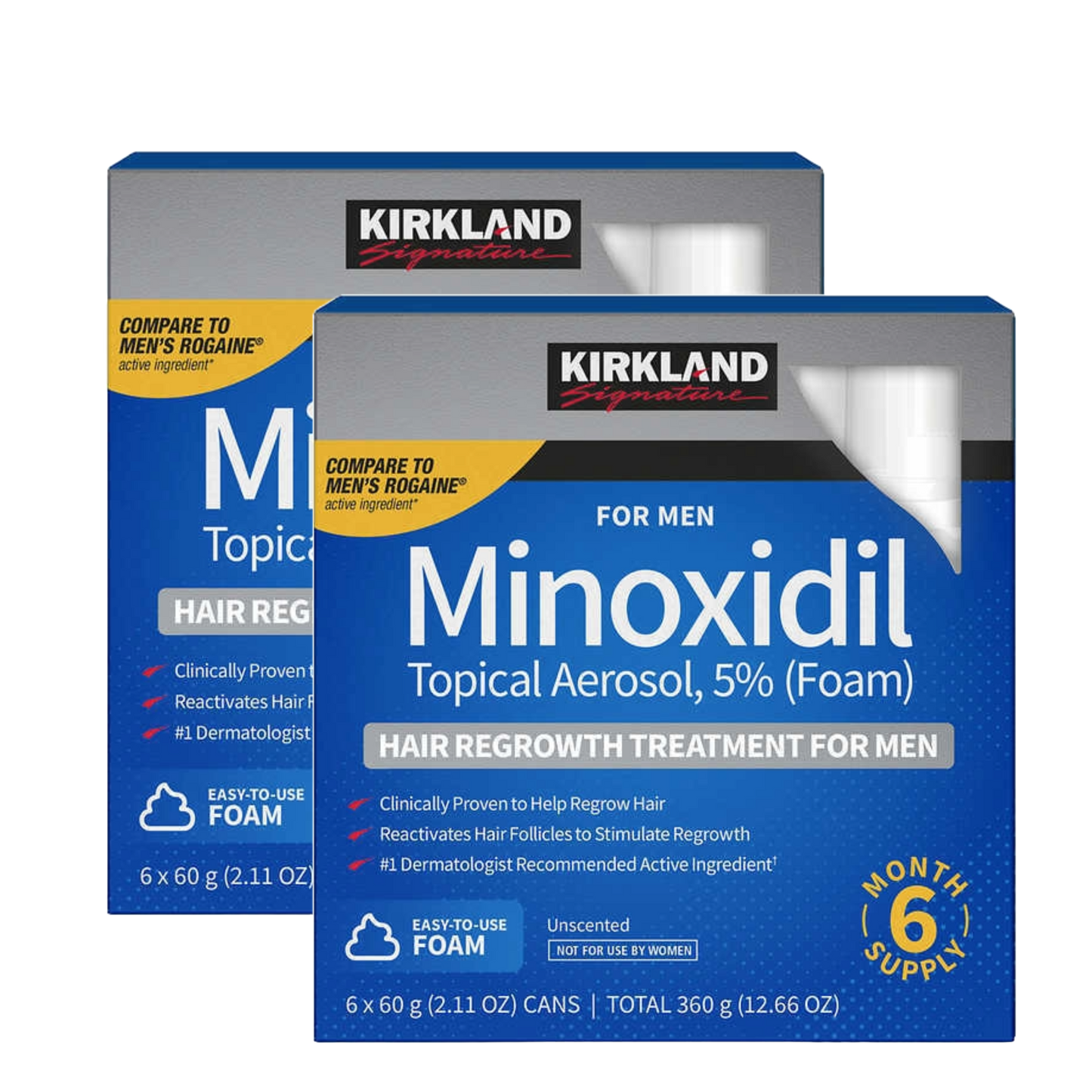 Kirkland 5% Minoxidil Extra Strength Foam Hair Loss and Hair Regrowth Treatment 12 Month