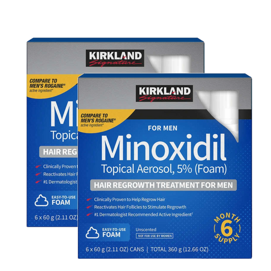 Kirkland 5% Minoxidil Extra Strength Foam Hair Loss and Hair Regrowth Treatment 12 Month