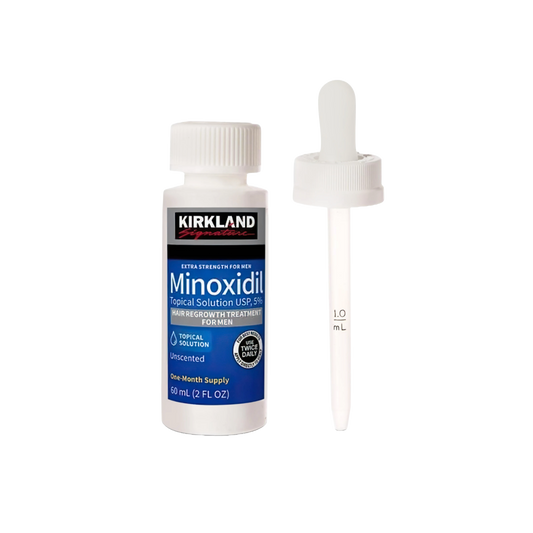 Kirkland 5% Minoxidil Extra Strength Liquid Hair Loss and Hair Regrowth Treatment 1 Month