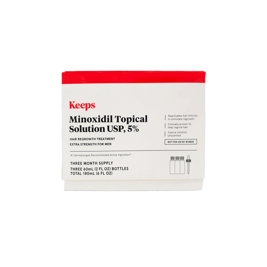 Keeps Minoxidil Topical Solution USP 5% 3 Month