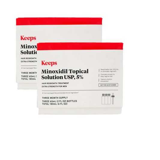 Keeps Minoxidil Topical Solution USP 5% 6 Month