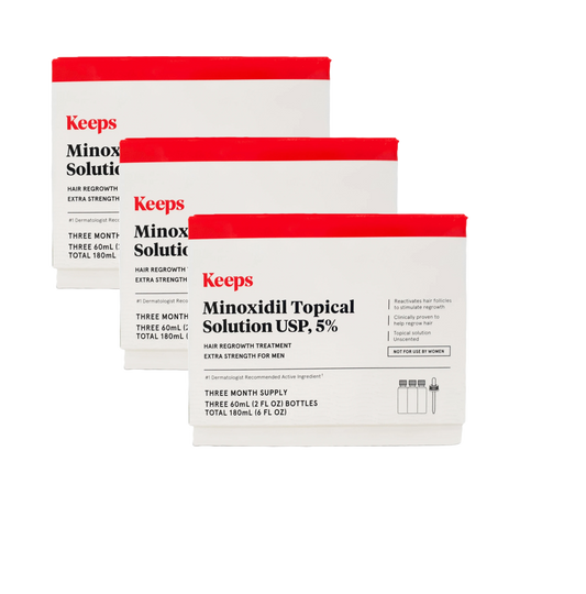 Keeps Minoxidil Topical Solution USP 5% 9 Month