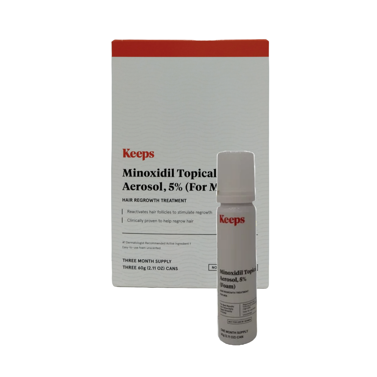 Keeps Minoxidil Topical Aerosol, 5% Foam 4 Month