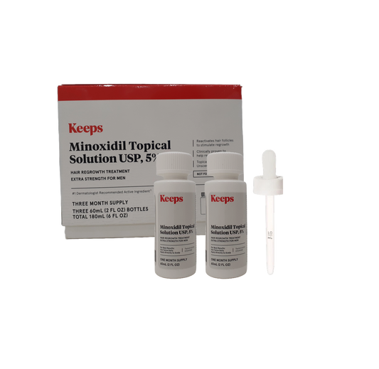 Keeps Minoxidil Topical Solution USP 5% 5 Month