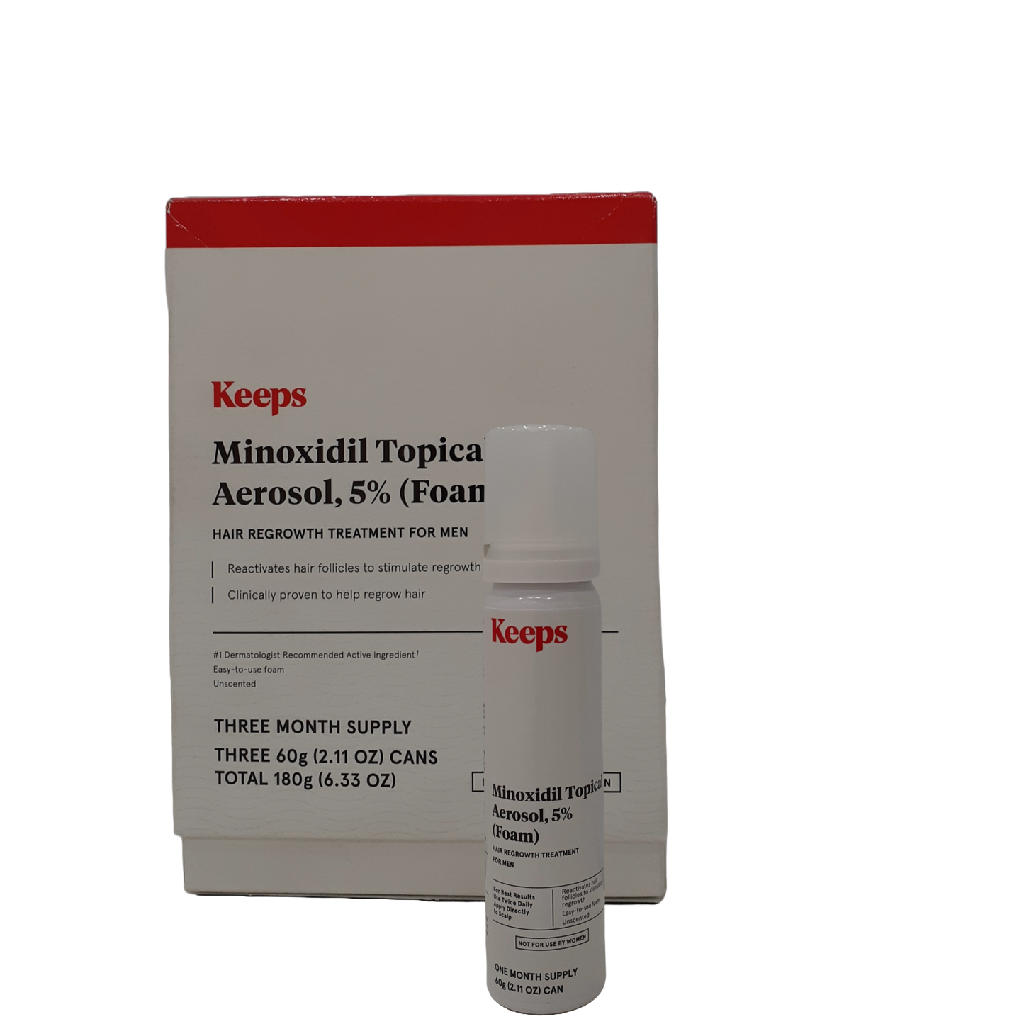 Keeps Minoxidil Topical Aerosol, 5% Foam 4 Month