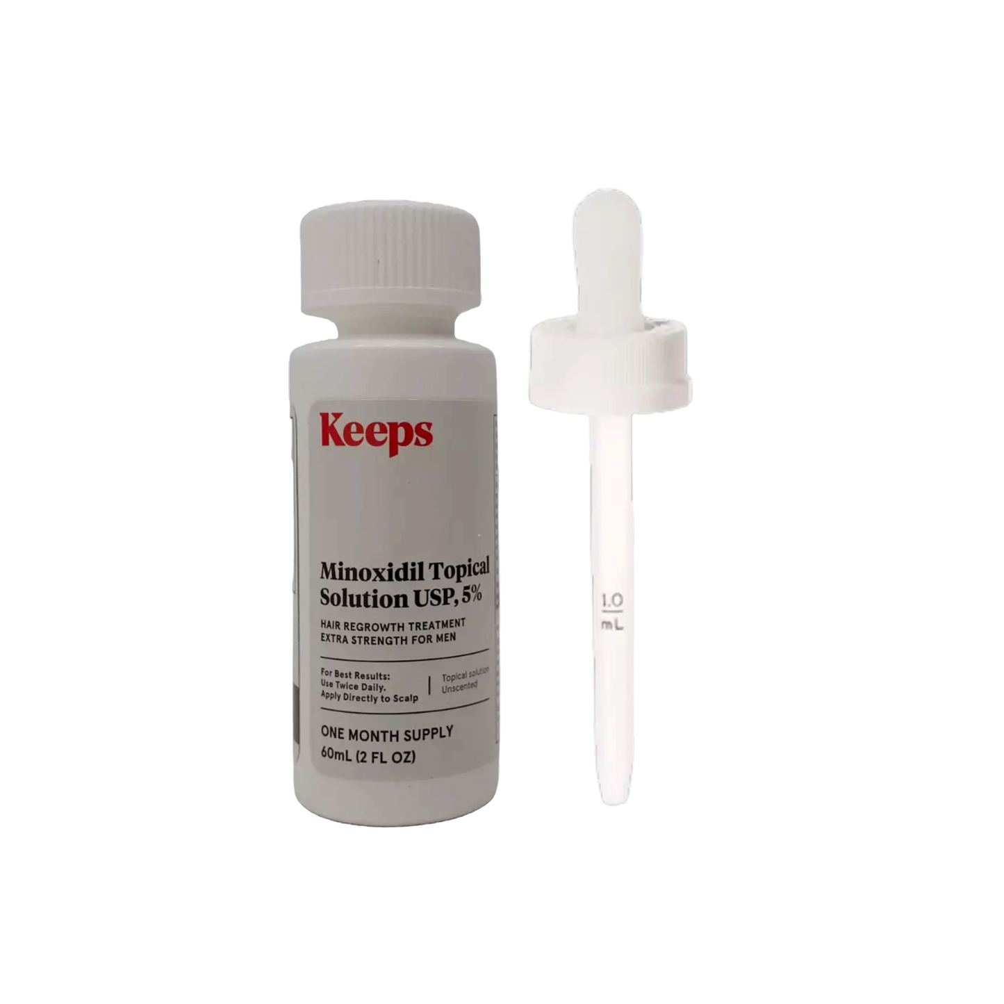 Keeps Minoxidil Topical Solution USP 5% 1 Month