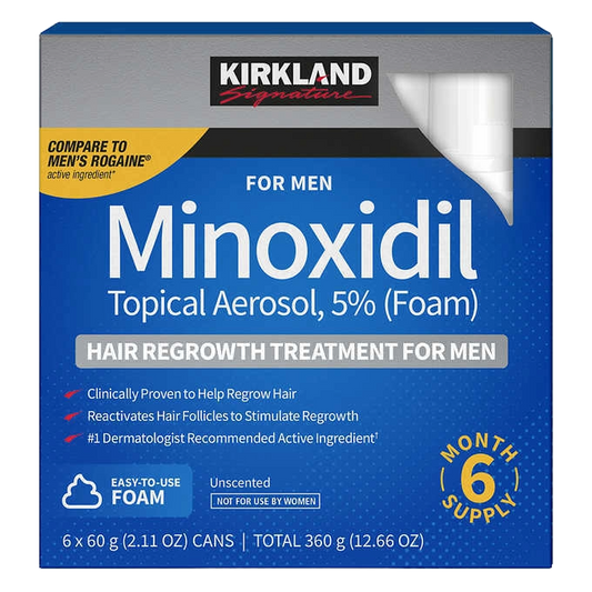 "Kirkland Signature Foam Hair Regrowth Treatment Extra Strength for Men, 6 month supply